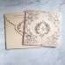 Pocket Invitation Card Square Champagne Card Wedding Invitation Card Customized 